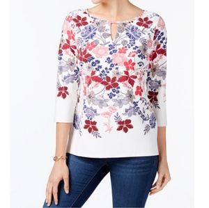 Charter club flowers printed